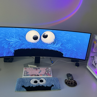 Cookie Monster Keyboard Rug