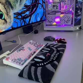 Cheshire cat keyboard rugs