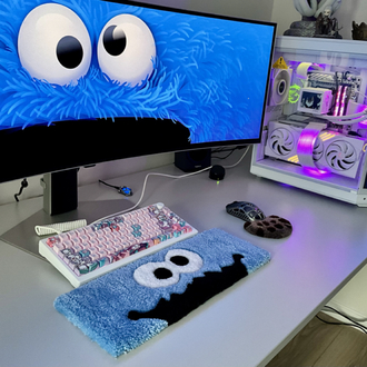 Cookie Monster Keyboard Rug