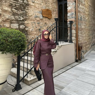 Serena Denim Elbise