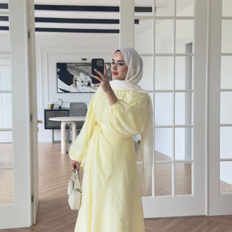 Balon Kol Takım Butter Yellow