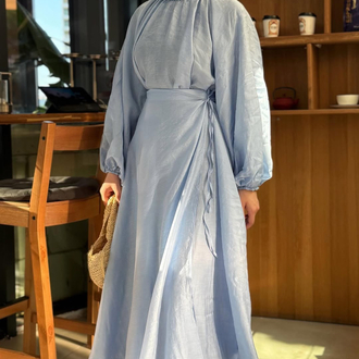 Balon Kol Takım Bebe Mavi