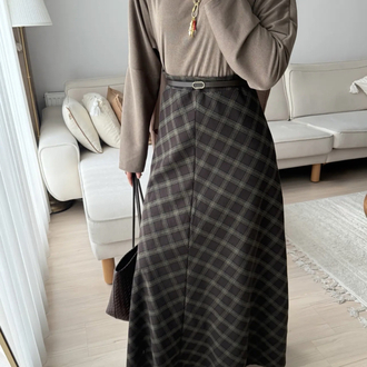 Ekose Etek Siyah