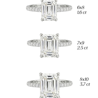 1.6CT | EMERALD CUT ETERNİTY YÜZÜK