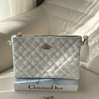 Coach Clutch Krem Çanta