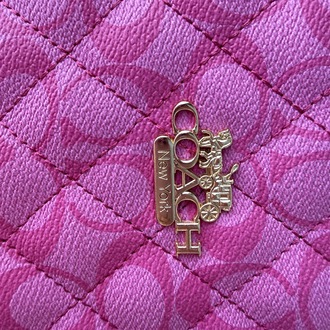 Coach Clutch Pembe çanta
