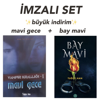 İMZALI SET (Bay Mavi + Mavi Gece)