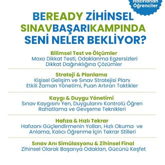 BEREADY ZİHİNSEL SINAV BAŞARI KAMPI