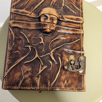 3 Boyutlu Deri Defter Sessiz Çığlık Ap-002
