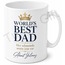 Worlds Best Dad Yazılı İngilizce Kupa Bardak Babalar Günü Hediyesi