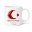 Vatan Sevgisi Temalı Baskılı Kupa Bardak Hediye Özel Tasarım Porselen Mug