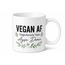 Vegan AF Yazılı Çok Vegan Kupa Bardak Vegan Hediye Porselen Kupa