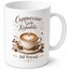 Cappuccino Gibi Köpüklü Yazılı Baskılı Kupa Bardak Kahve Hediye