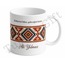 Etnik Desenli Baskılı Kupa Bardak Hediye Özel Tasarım Porselen Mug