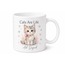 Cats Are Life Temalı Kedi Severler İçin İngilizce Baskılı Porselen Kupa Bardak Hediye