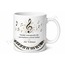 Piyanist Temalı Kişiye Özel Baskılı Kupa Bardak Piyano Hediye Mug