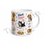 Köpekli Tasarım Baskılı Kupa Bardak Hayvan Severler İçin Hediye Porselen Mug