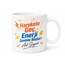 İsme Özel Enerjik Yazılı Baskılı Kupa Bardak Hediye Özel Tasarım Porselen Mug