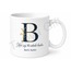 B Harfi Baskılı Kişiye Özel Kupa Bardak Harf Hediye Mug