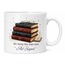 Kitap ve Gözlük Temalı Baskılı Kupa Bardak Hediye Kitapsever Porselen Mug