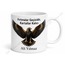 Kartal Temalı Baskılı Kupa Bardak Özel Tasarım Hediye Porselen Mug