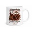 Chocolate Is Life Baskılı Çikolata Hayattır Çay Kupası Hediye Kupa Bardak