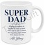 Super Dad Yazılı Kupa Bardak Babalar Günü Hediyesi İngilizce Tasarım