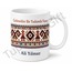 Kilim Deseni Baskılı Porselen Kupa Bardak Geleneksel Motif Hediye