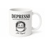 Depresso Kahveniz Bittiğinde Temalı Komik Kahve Kupası Özel Tasarım Hediye Bardak