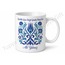 Çini Desenli Baskılı Kupa Bardak Hediye Özel Tasarım Porselen Mug
