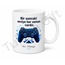 Konsol Oyuncusu Temalı Baskılı Kupa Bardak Hediye Gamer Özel Tasarım Mug