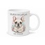 İsme Özel French Bulldog Desenli Kupa Bardak Köpek Severlere Hediye