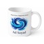 Girdap Desenli Baskılı Kupa Bardak Hediye Özel Tasarım Porselen Mug