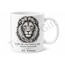 Aslan Temalı Güç Sembolü Baskılı Kupa Bardak Hediye Porselen Mug