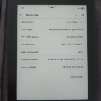 Kindle Paperwhite 4 - 32 GB - 10.Nesil