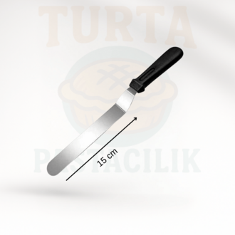 EĞİK SPATULA PLASTİK SAPLI – 15 CM