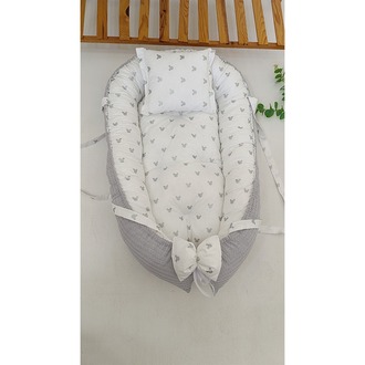 55) BABYNEST ANNE YANI YATAĞI GRİ