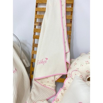 84) Bebek Yenidoğan İsimli Çiçekler Müslin 6 Lı Set