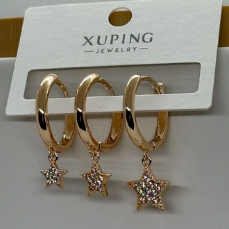 XUPİNG 3'LÜ YILDIZ IŞILTISI KÜPE 