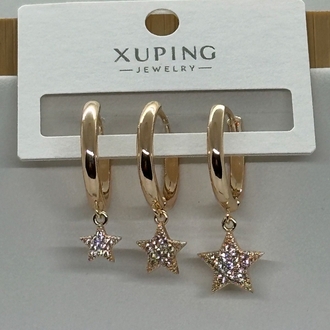 XUPİNG 3'LÜ YILDIZ IŞILTISI KÜPE 