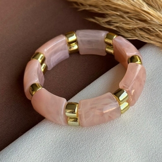 Pembe Renkli Esnek Bileklik