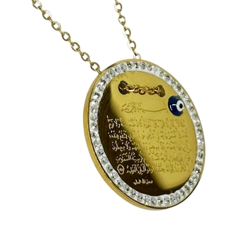 AYETEL KÜRSİ ÇELİK GOLD KOLYE 