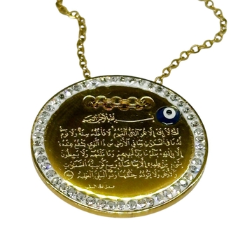 AYETEL KÜRSİ ÇELİK GOLD KOLYE 