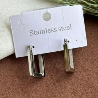 Çelik Silver Küpe 