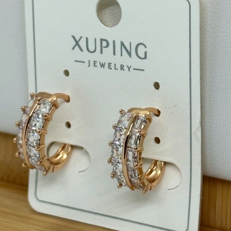 XUPİNG TAŞLI HALKA KÜPE 