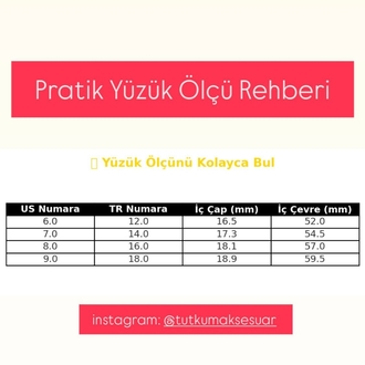 9 NUMARA XUPİNG KALP TAŞLI YÜZÜK