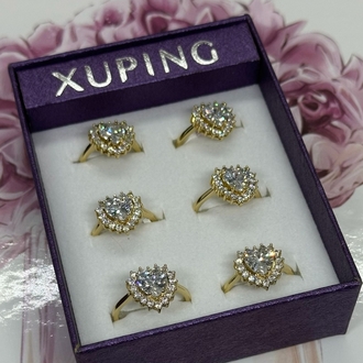 6 NUMARA XUPİNG KALP TAŞLI YÜZÜK 