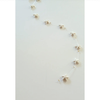 Beyaz Yıldız Modeli Saç Boncuğu