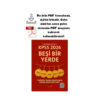 KPSS 2026 BEŞİ BİR YERDE (1 SENELİK DERS PROGRAMI HEDİYELİ!) (PDF/DİJİTAL ÜRÜN)
