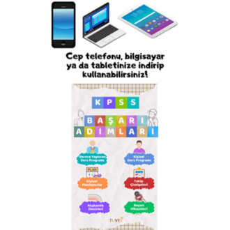 KPSS 2026 BAŞARI ADIMLARI (8 Aylık Ders Programı/Çalışma Defteri) (PDF/DİJİTAL ÜRÜ
